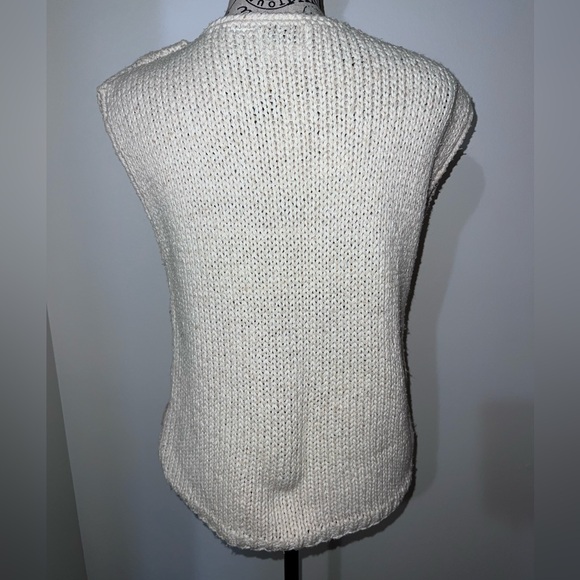 VTG College Town Hand Knit Top Silk Blend Pastel Size Medium - Picture 4 of 10